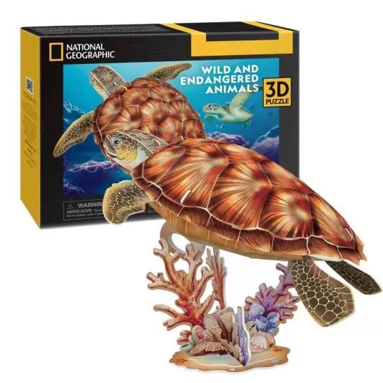 Puzzle 3D testoasa marina 31 piese CubicFun Puzzle 3D testoasa marina 31 piese CubicFun
