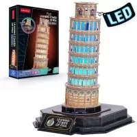 Puzzle 3D Turnul din Pisa editie luminoasa 42 piese CubicFun
