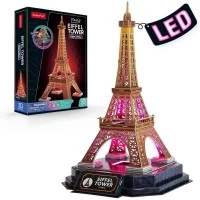 Puzzle 3D Turnul Eiffel editie luminoasa 51 piese CubicFun