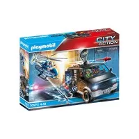 Playmobil City Action - Elicopter de politie in urmarirea dubei