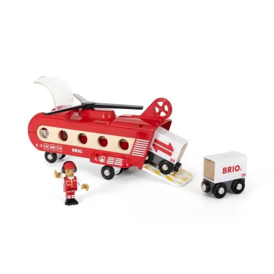 Set de joaca elicopter transport marfa Brio 8 piese Set de joaca elicopter transport marfa Brio 8 piese