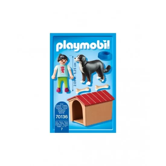 Playmobil Country - Fetita cu catel si cusca Playmobil Country - Fetita cu catel si cusca