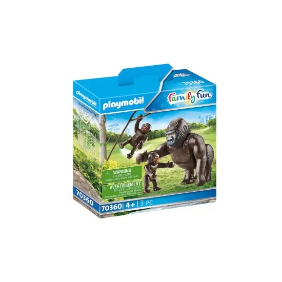 Set figurine gorila cu pui Playmobil Family Fun Set figurine gorila cu pui Playmobil Family Fun