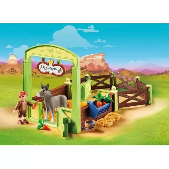 Grajd si copil cu morcovi Playmobil Spirit