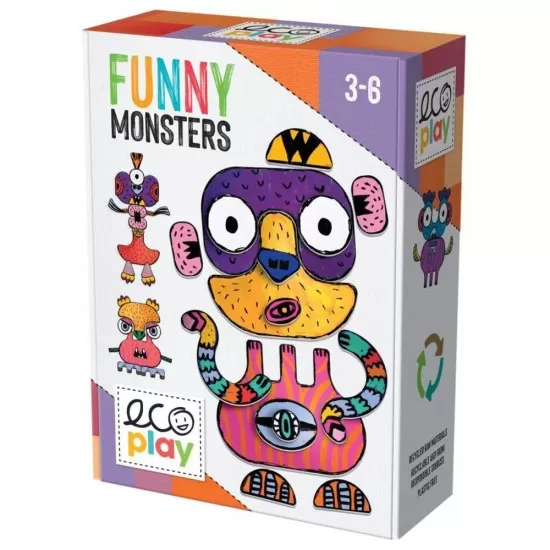 Joc Headu Ecoplay - Creeaza monstri amuzanti Joc Headu Ecoplay - Creeaza monstri amuzanti
