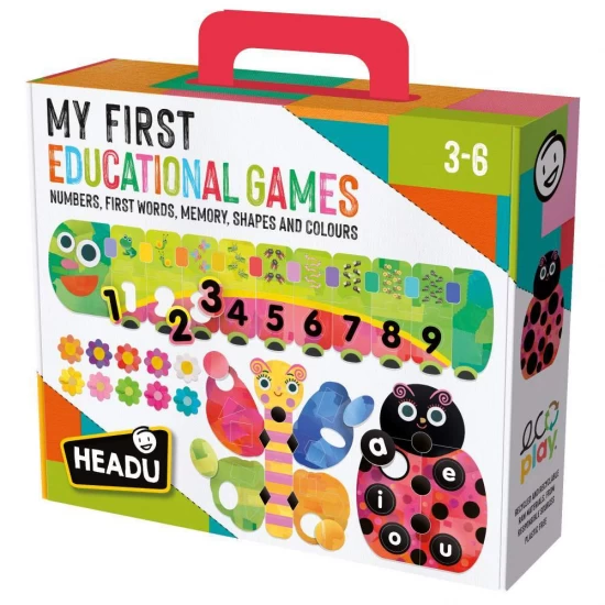 Joc educativ Headu Ecoplay - Primul meu joc educational memoreaza formele, culorile, numerele si vocalele