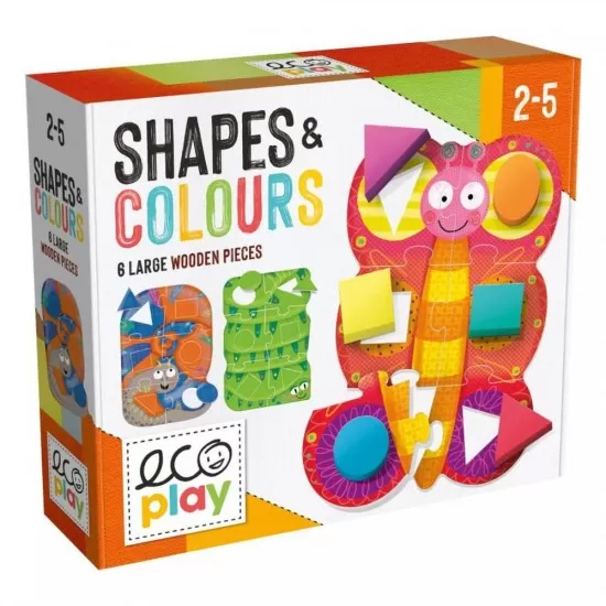 Puzzle Headu Ecoplay - Sa potrivim formele si culorile Puzzle Headu Ecoplay - Sa potrivim formele si culorile