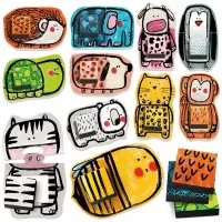 Set puzzle-uri Headu Ecoplay - Sa potrivim animalele