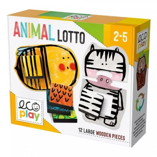 Set puzzle-uri Headu Ecoplay - Sa potrivim animalele Set puzzle-uri Headu Ecoplay - Sa potrivim animalele