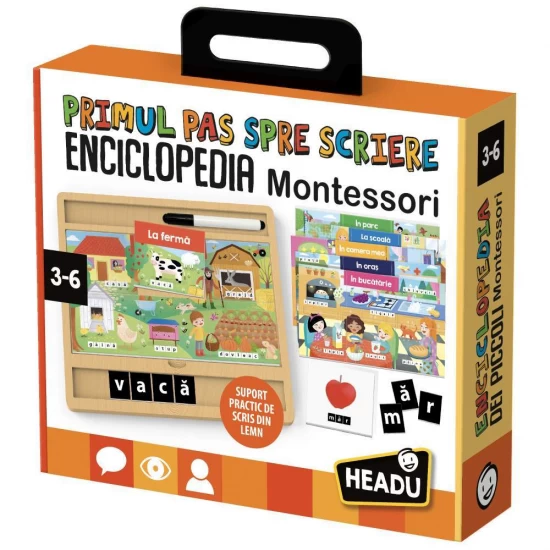 Enciclopedia Montessori Headu - Primul pas spre scriere Enciclopedia Montessori Headu - Primul pas spre scriere