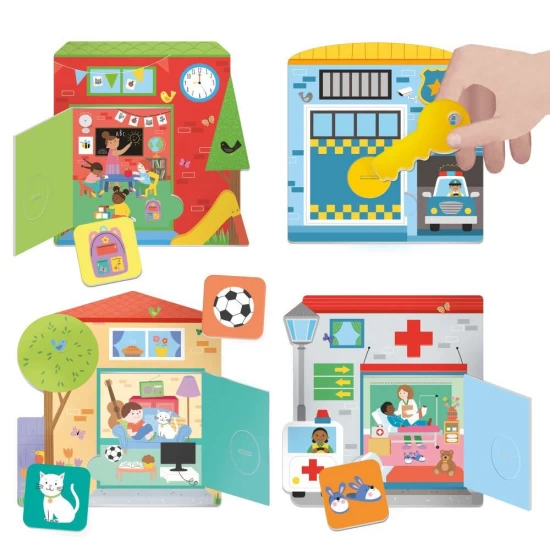 Joc Montessori Headu - Observa, deschide si gaseste 2-5 ani