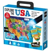 Joc STEM Headu - Explorati Statele Unite ale Americii cu lanterna inclusa 5-10 ani
