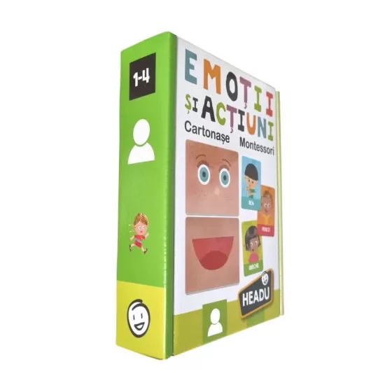 Joc Headu Montessori - Carti emotii si actiuni in limba romana Joc Headu Montessori - Carti emotii si actiuni in limba romana