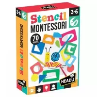 Joc Montessori cu sabloane Headu