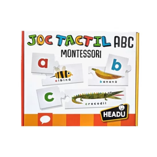 Joc Headu Montessori - Joc tactil ABC in limba romana Joc Headu Montessori - Joc tactil ABC in limba romana