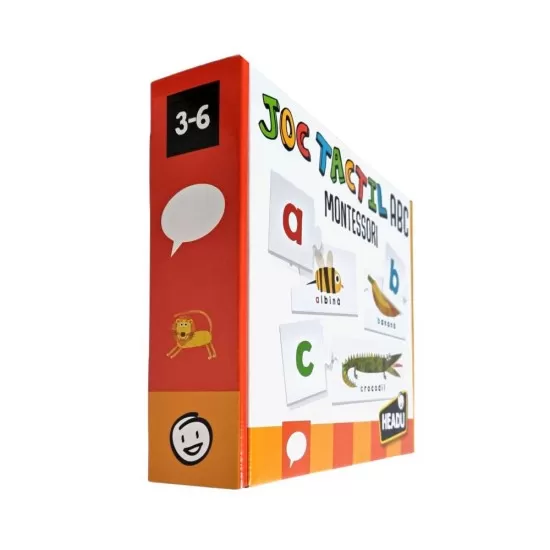 Joc Headu Montessori - Joc tactil ABC in limba romana Joc Headu Montessori - Joc tactil ABC in limba romana