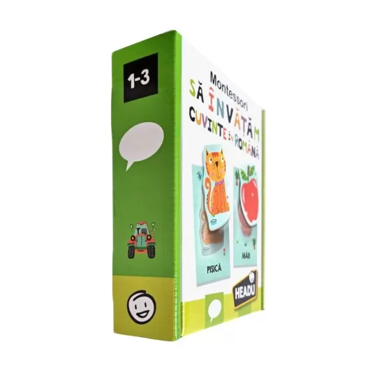 Joc Headu Montessori - Sa invatam cuvinte in romana Joc Headu Montessori - Sa invatam cuvinte in romana
