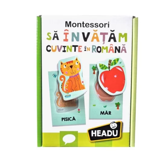 Joc Headu Montessori - Sa invatam cuvinte in romana Joc Headu Montessori - Sa invatam cuvinte in romana
