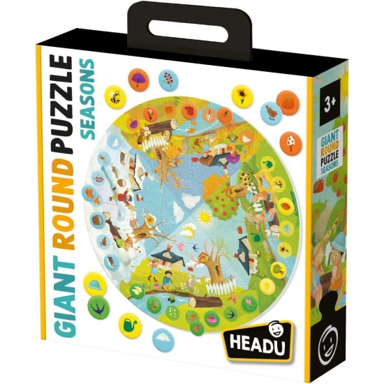 Puzzle educativ rotund sa invatam anotimpurile Headu