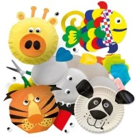 Set de creatie Headu cu animale amuzante 4-8 ani Set de creatie Headu cu animale amuzante 4-8 ani