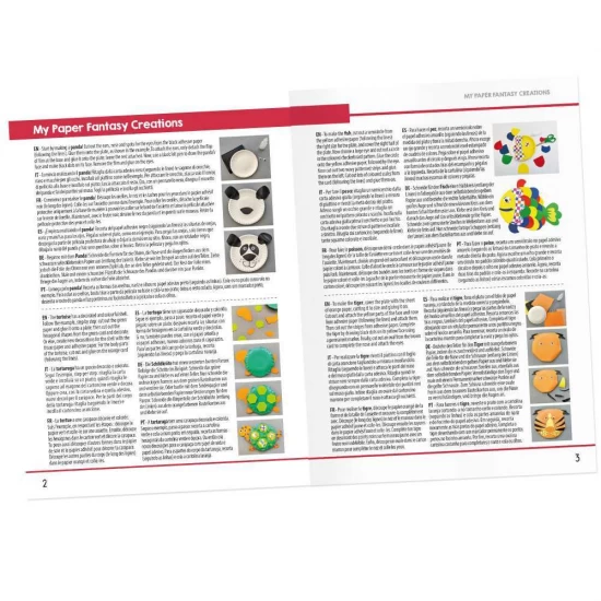 Set de creatie Headu cu animale amuzante 4-8 ani Set de creatie Headu cu animale amuzante 4-8 ani