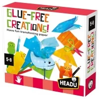Set de creatii fara lipici cu 6 tipuri diferite de hartie Headu 5-8 ani Set de creatii fara lipici cu 6 tipuri diferite de hartie Headu 5-8 ani