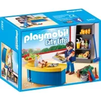 Playmobil City Life - Ingrijitor si chiosc