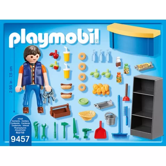 Playmobil City Life - Ingrijitor si chiosc Playmobil City Life - Ingrijitor si chiosc