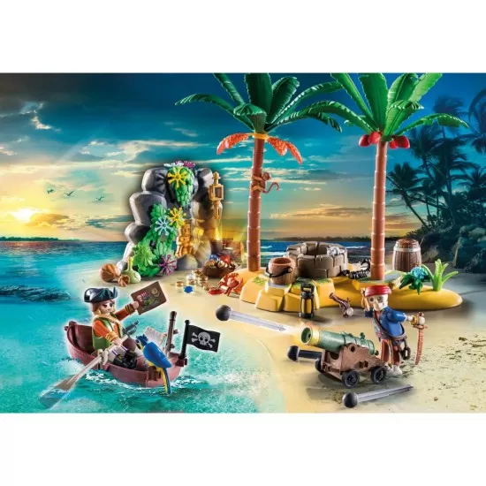 Playmobil Pirates - Insula cu comori a piratilor Playmobil Pirates - Insula cu comori a piratilor
