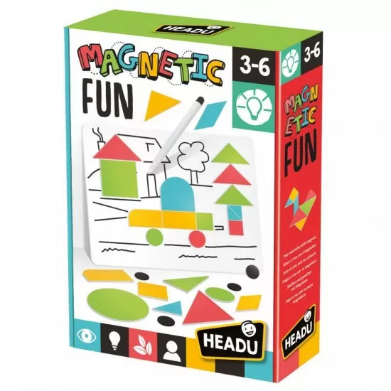 Joc educativ Headu - Joaca-te si creeaza cu magneti Joc educativ Headu - Joaca-te si creeaza cu magneti