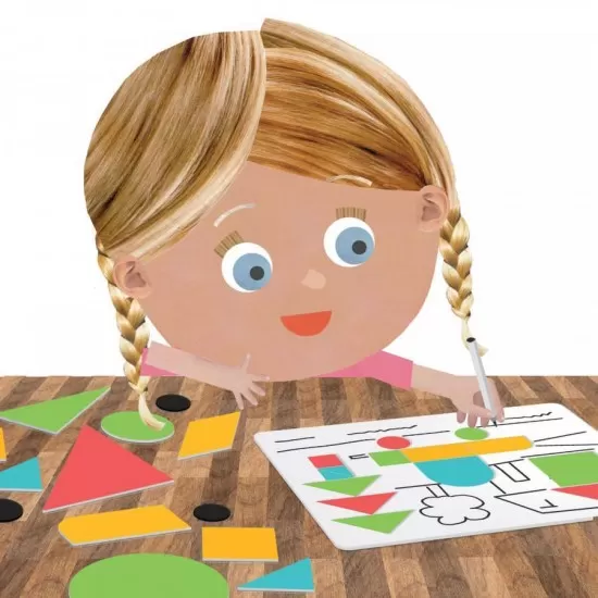 Joc educativ Headu - Joaca-te si creeaza cu magneti Joc educativ Headu - Joaca-te si creeaza cu magneti