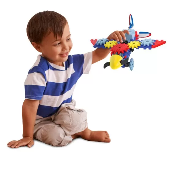 Set de constructie avion 50 piese Set de constructie avion 50 piese