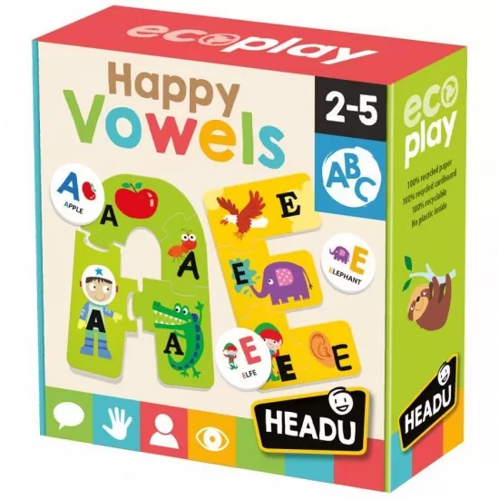 Joc educativ Headu - Sa invatam vocalele Joc educativ Headu - Sa invatam vocalele