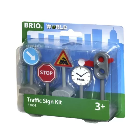 Kit semne trafic pentru trenulete BRIO Kit semne trafic pentru trenulete BRIO