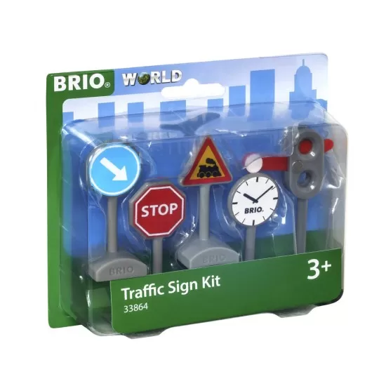 Kit semne trafic pentru trenulete BRIO Kit semne trafic pentru trenulete BRIO