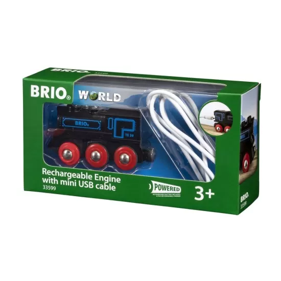 Locomotiva reincarcabila cu cablu USB BRIO Locomotiva reincarcabila cu cablu USB BRIO