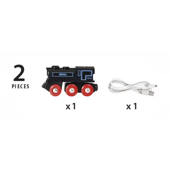 Locomotiva reincarcabila cu cablu USB BRIO Locomotiva reincarcabila cu cablu USB BRIO