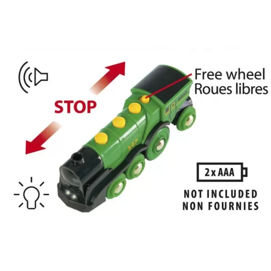 Locomotiva verde BRIO