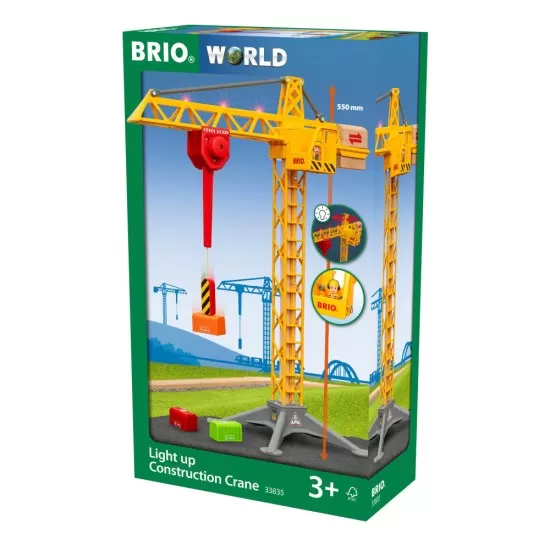 Macara de constructii cu lumini BRIO Macara de constructii cu lumini BRIO