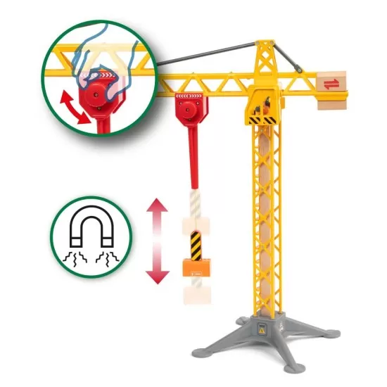 Macara de constructii cu lumini BRIO Macara de constructii cu lumini BRIO