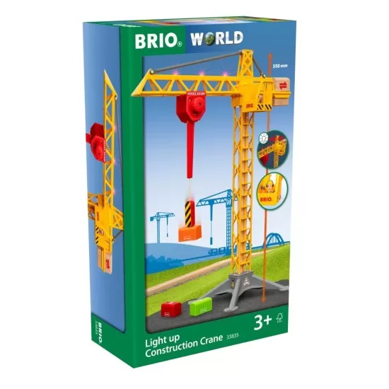 Macara de constructii cu lumini BRIO Macara de constructii cu lumini BRIO