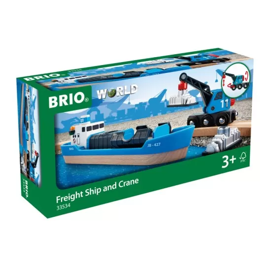 Macara de incarcare si nava BRIO Macara de incarcare si nava BRIO