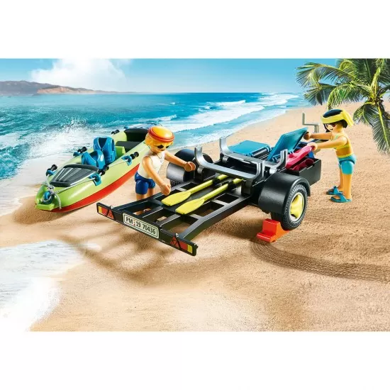 Playmobil Family Fun - Masina de plaja cu canoe Playmobil Family Fun - Masina de plaja cu canoe