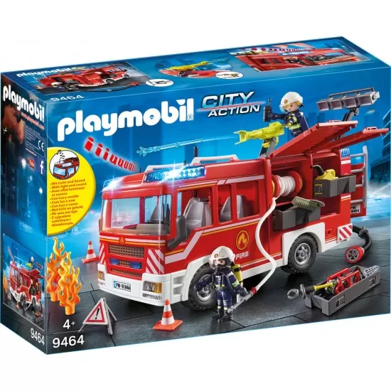 Playmobil City Action - Masina de pompieri cu furtun Playmobil City Action - Masina de pompieri cu furtun