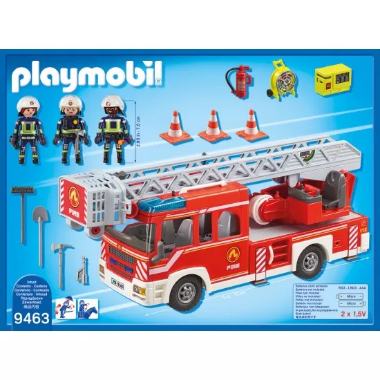Playmobil City Action - Masina de pompieri cu scara Playmobil City Action - Masina de pompieri cu scara