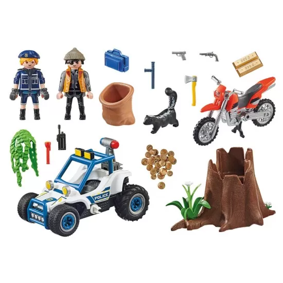 Playmobil City Action - Masina Off Road de politie si hot Playmobil City Action - Masina Off Road de politie si hot