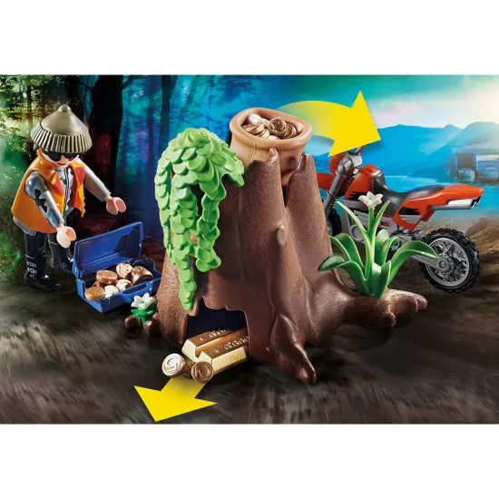 Playmobil City Action - Masina Off Road de politie si hot Playmobil City Action - Masina Off Road de politie si hot
