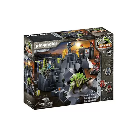 Playmobil Dino Rise - Mina de cristal cu dinozaur