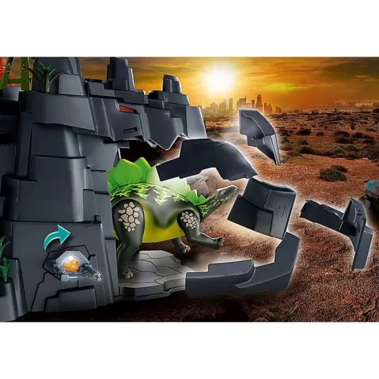 Playmobil Dino Rise - Mina de cristal cu dinozaur