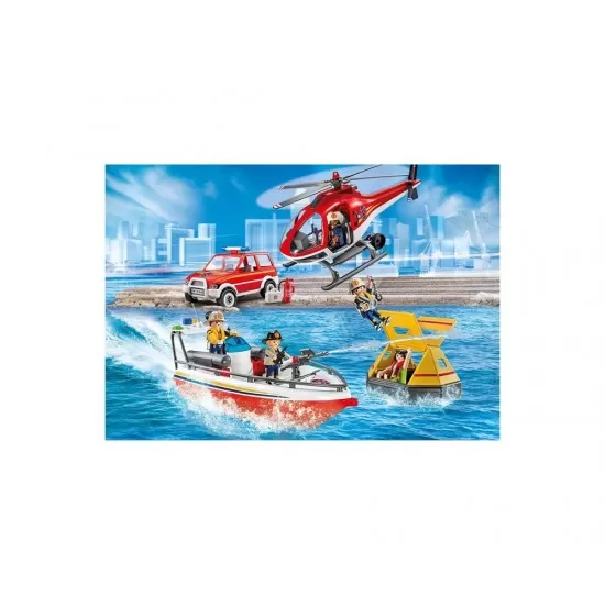 Playmobil City Action - Misiunea de salvare a pompierilor Playmobil City Action - Misiunea de salvare a pompierilor